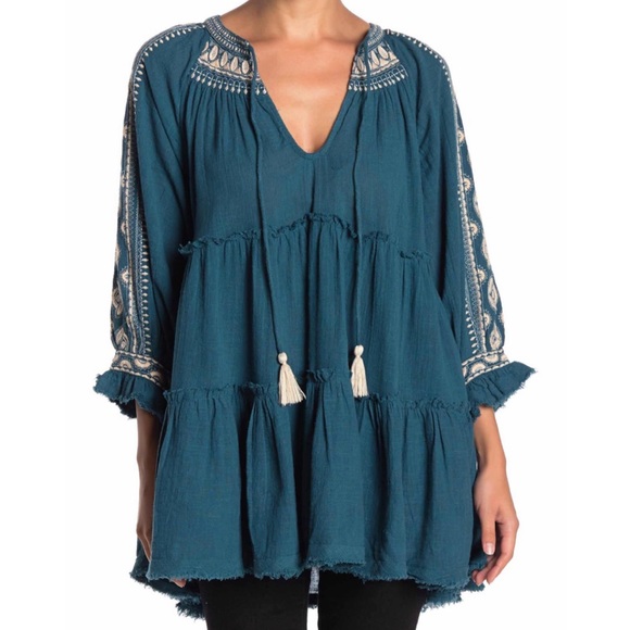 New Free People Dream Weaver Tunic XS - Picture 2 of 10
